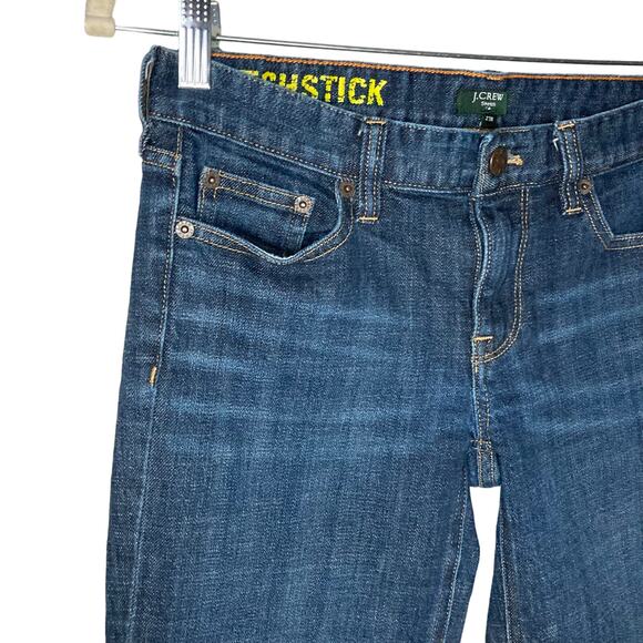 J.Crew Womens Matchstick Slim Straight Med Wash Jeans Distressed Denim Size 27R - Picture 14 of 16